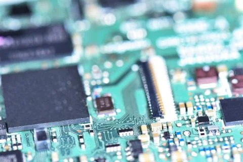 Computer chip database Stock Photos