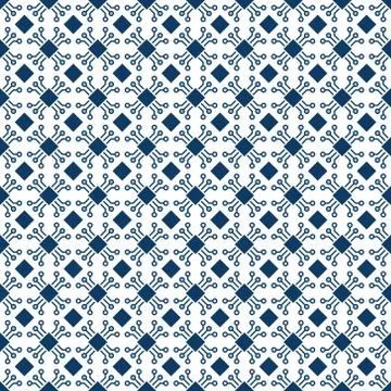 Computer chip flat seamless pattern - vector background Illustrazione stock