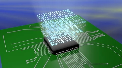 Computer chip Stock Footage 90736485