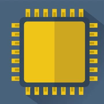 Computer Chip Stock-Illustration