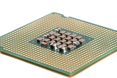 Computer chip isolated Foto stock