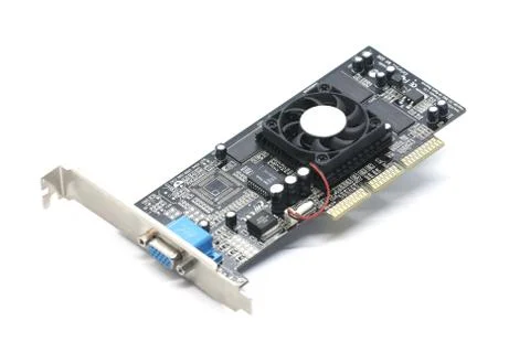 Computer chip isolated on a white background Stock Photos