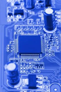 Computer chip Macro of computer chip - technology background Copyright: xZ... Stock-Fotos