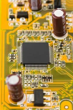Computer chip Macro of computer chip - technology background Copyright: xZ... Stock-Fotos