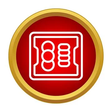 Computer chip processor icon illustrating microchip hardware electronics 스톡 일러스트