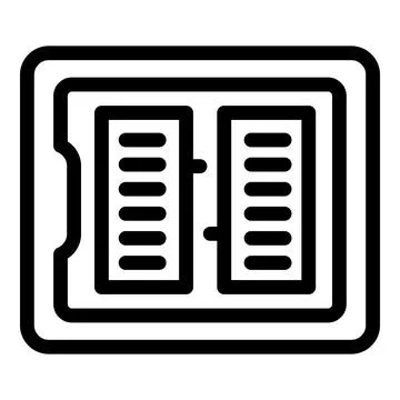 Computer chip showing processing power for tech concept Stock Illustration