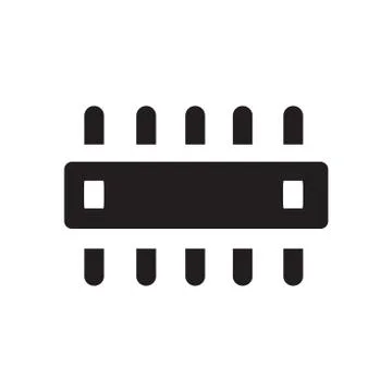 Computer Chips icon Stock Illustration