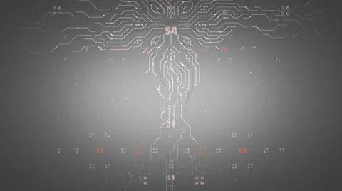 Computer Chips Rising White Video stock 38892814