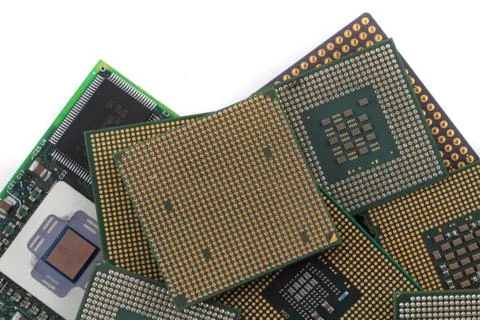Computer chips texture Foto stock