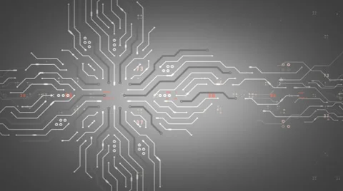 Computer Chips Tracking White Stock Footage 38893838