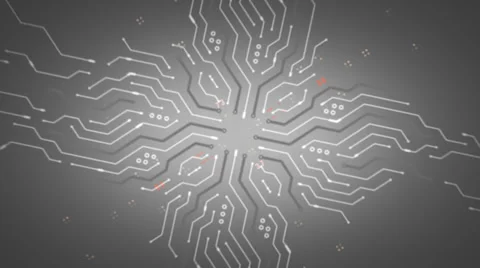 Computer Chips Zooming White Stock Footage 38894993