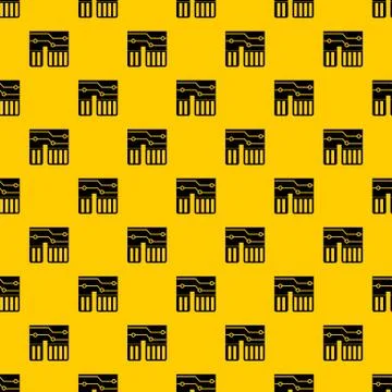 Computer chipset pattern 스톡 일러스트