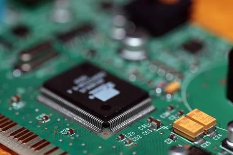 Computer chipset track Foto stock