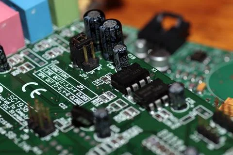 Computer chipset track Foto stock