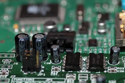 Computer chipset track Foto stock