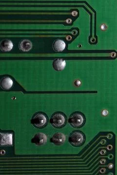 Computer chipset track Stock Photos