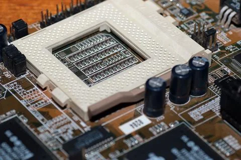 Computer chipset track Foto stock