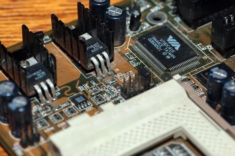 Computer chipset track Foto stock