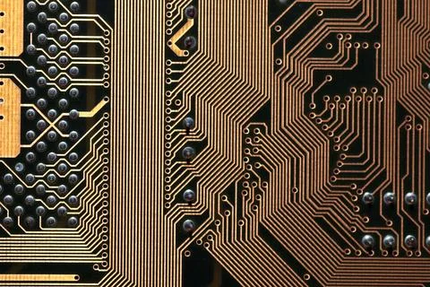 Computer chipset track Foto stock