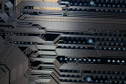 Computer chipset track Foto stock