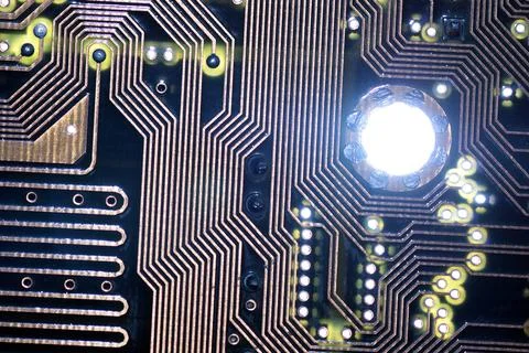 Computer chipset track 스톡 사진