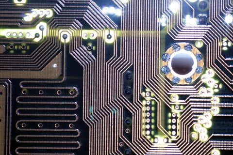 Computer chipset track Foto stock