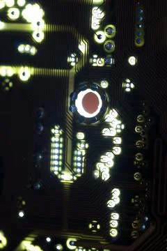 Computer chipset track Foto stock