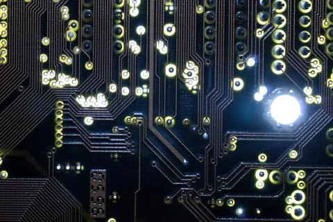 Computer chipset track Foto stock