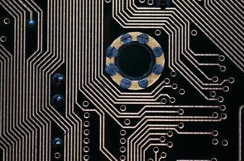 Computer chipset track Foto stock