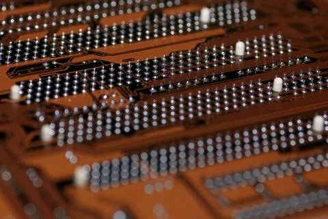 Computer chipset track Foto stock