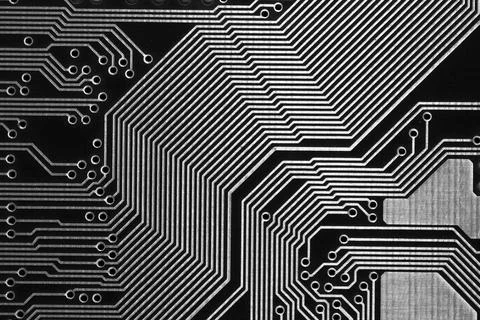 Computer chipset track Stock-Fotos