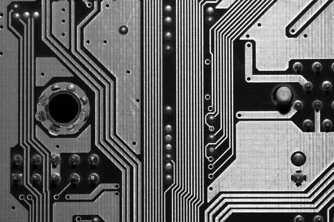 Computer chipset track Foto stock