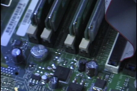 Computer Circuit Board 1 Stock Footage 297193