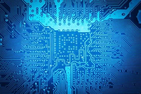 Computer circuit board background blue computer circuit board as abstract ... Foto stock
