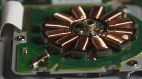 Computer Circuit Board in bronze Stock Footage 243616478