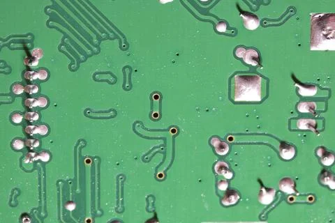 Computer Circuit Board Close Up Background Foto stock