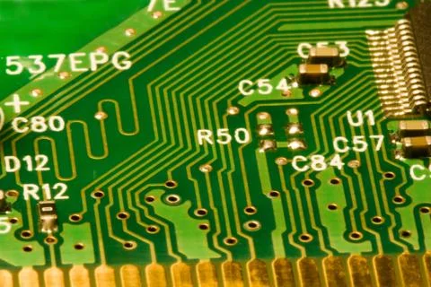 Computer circuit board details background Stock Photos
