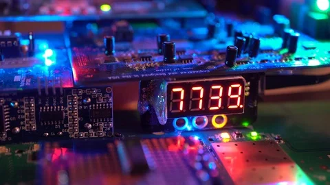 Computer Circuit Board Flyover.3 Video stock 89279922