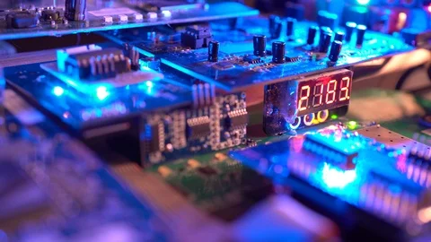 Computer Circuit Board Flyover.4 Video stock 89278497