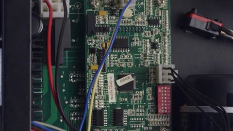 Computer circuit board Video stock 70359449