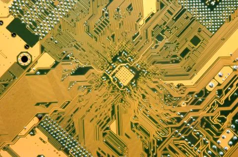 Computer circuit board Stock Illustration