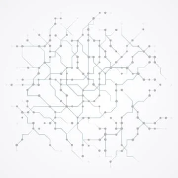 Computer circuit board Stock Illustration