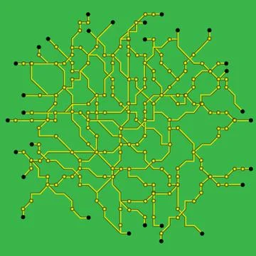 Computer circuit board Stock Illustration