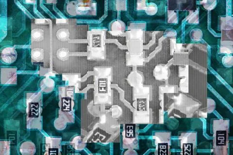 Computer Circuit Board Illustrazione stock