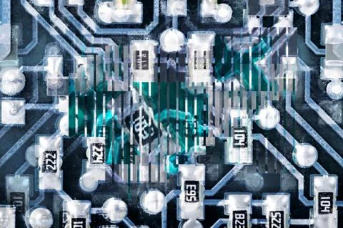 Computer Circuit Board イラスト素材
