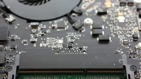 Computer circuit board with RAM Video stock 11185574