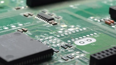 Computer Circuit Board Rotation. Stock Footage 98752453