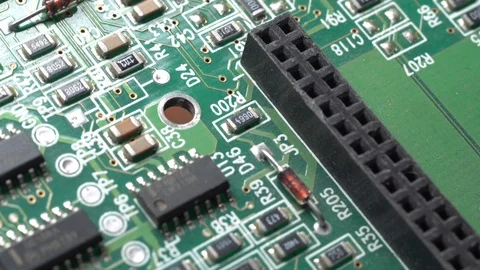 Computer Circuit Board Rotation. Stock Footage 98753325