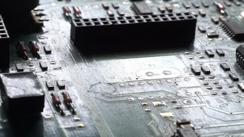Computer Circuit Board Rotation. Stock Footage 98755186