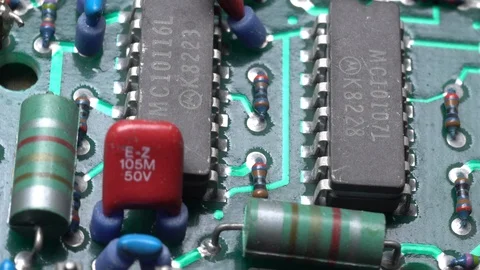 Computer Circuit Board Rotation. Stock Footage 98755925
